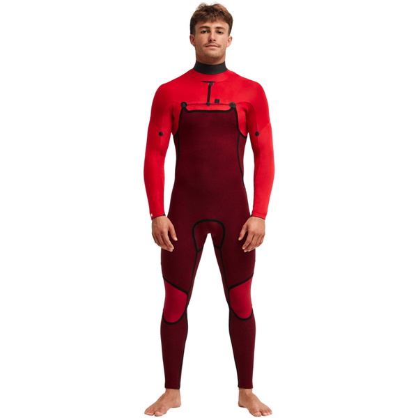 2026 Quiksilver Mens Young Guns 4/3mm Chest Zip Wetsuit EQYW103248 - Dark Denim